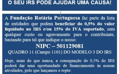 Apoie a Fundação Rotária Portuguesa: Faça uma doação
